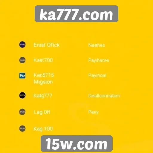 Métodos de pagamento disponíveis no ka777.com